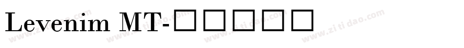Levenim MT字体转换